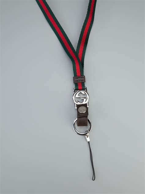 gucci stitched keychain|gucci keychain men.